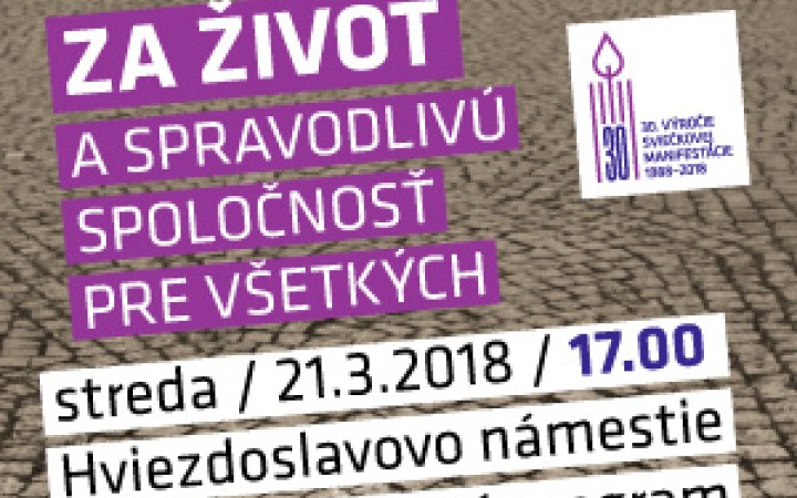 Manifestácia za život a spravodlivú spoločnosť pre všetkých