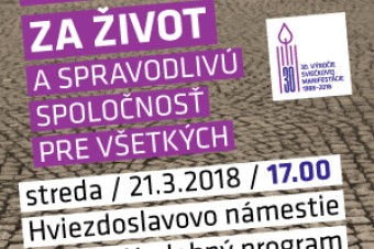Manifestácia za život a spravodlivú spoločnosť pre všetkých