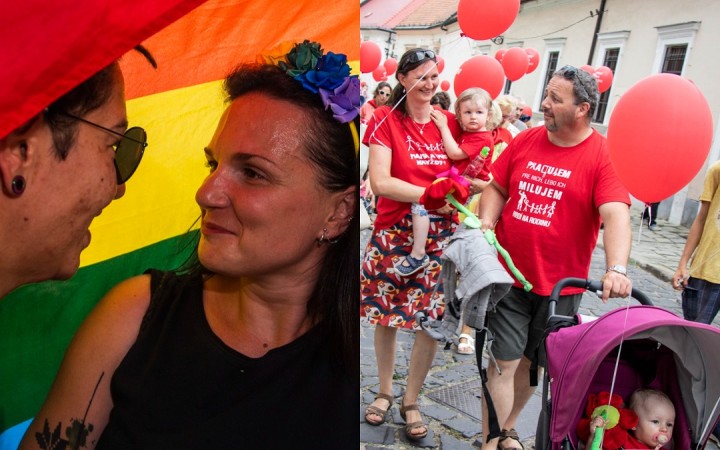 Ako to vyzeralo na Dúhovom Pride a pochode Hrdí na rodinu