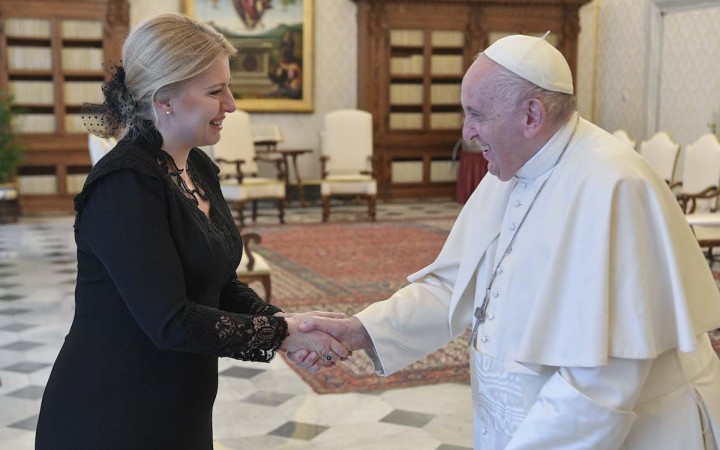 Jednota je dôležitejšia ako konflikt, vraví Čaputová po stretnutí s pápežom