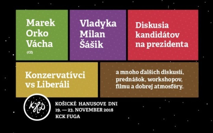 Na Košických Hanusovych Dňoch bude aj diskusia prezidentských kandidátov