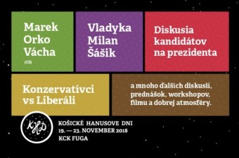 Na Košických Hanusovych Dňoch bude aj diskusia prezidentských kandidátov