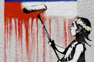Rusko je náš brat! Nikdy proti Rusku! Rusko má moc! 