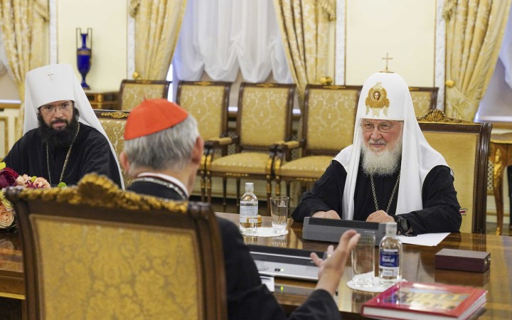 Kardinála Zuppiho prijal v Moskve patriarcha Kirill