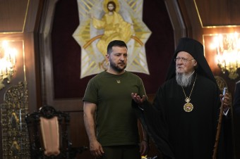 Zelenskyj sa modlil s patriarchom Bartolomejom