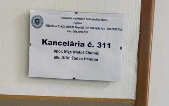 Bývalého policajného prezidenta Štefana Hamrana zaradili do kancelárie č. 311 na