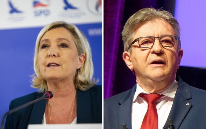 Marine Le Penová stojí za Izraelom, ľavičiar Mélenchon má Hamas za hnutie odporu
