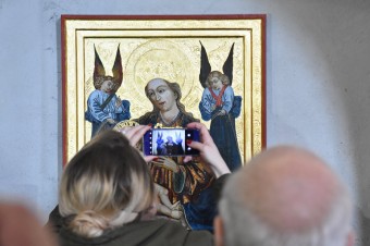 Kostol svätého Egídia v Poprade zdobí kópia obrazu Madony s anjelmi