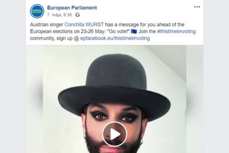 Keď kampaň k eurovoľbám robí Európsky parlament s Conchitou Wurst