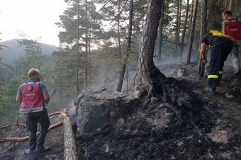 Neďaleko Tomášovského výhľadu v Slovenskom raji vypukol požiar, zhorelo pol hektára lesa