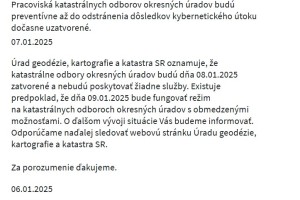 Vedenie ÚGKK nepokračovalo v aktualizácií systémov a v rozbehnutých projektoch.