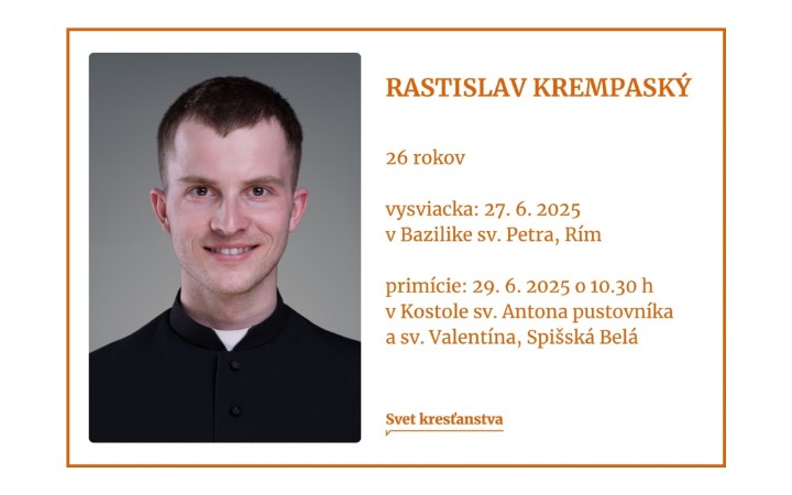 Medzi kňazmi, ktorých vysvätí pápež Lev XIV., bude aj Slovák