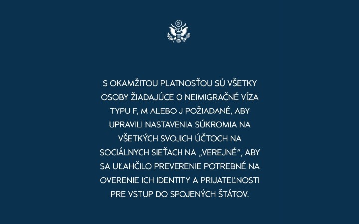 Nemáš verejný profil na sociálnej sieti, tak ani necestuj!