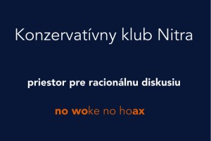 Konzervatívny klub Nitra - harmonogram stretnutí