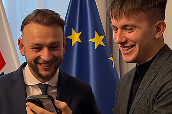 Šutaj Eštok mal čas prijať influencera Baramiho, s ktorým točil reakciu na video zo sociálnych sietí
