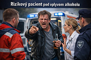 Čo s pacientom, ktorý pod vplyvom alkoholu ohrozuje seba a/alebo svoje okolie?