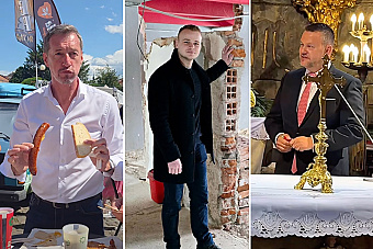 Mazurek nie je náš, vravia ľudia okolo Smeru a Hlasu. Migaľ kampaňuje aj za oltárom