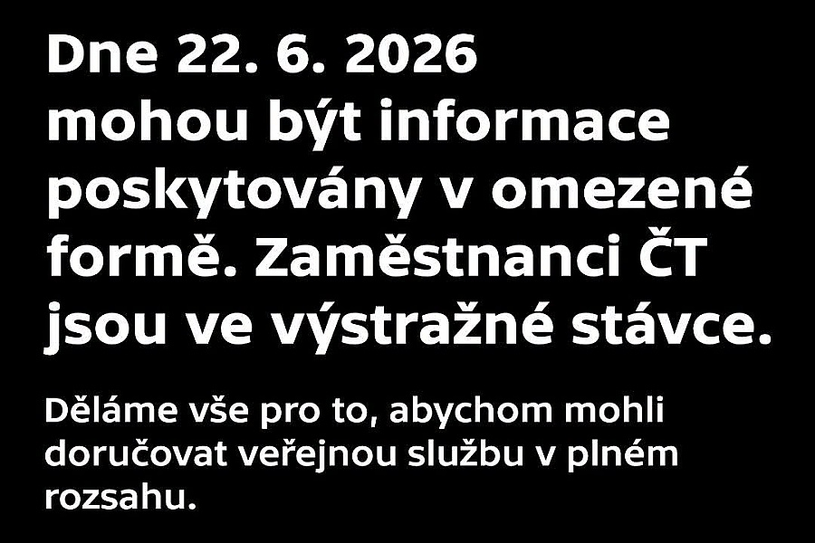 Zamestnanci ČT a ČRo vstúpili do výstražného štrajku