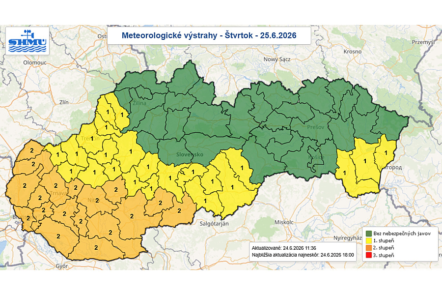 Vo štvrtok sa môžu teploty na juhozápade vyšplhať na 35 stupňov