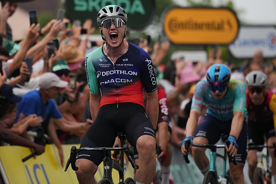 Holandský cyklista Olav Kooij ovládol piatu etapu Tour de France