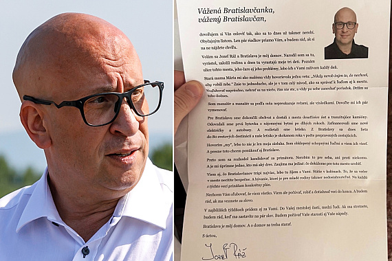 Ráž poslal list Bratislavčanom, opozícia ho kritizuje, že zneužíva post ministra