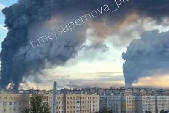 Ukrajina zaútočila na sklad v okolí Petrohradu