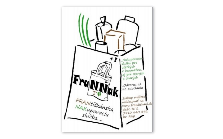 Františkáni v Trnave rozbehli nakupovaciu službu pre ľudí v karanténe