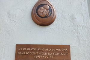 Príhovor pri odhalení pamätnej tabule nenarodeným