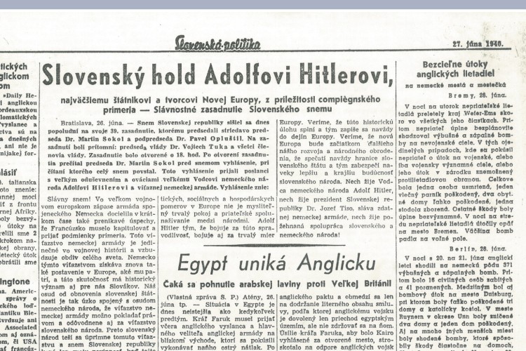 Slovenský hold Adolfovi Hitlerovi