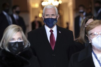 Bývalý viceprezident Mike Pence pred inauguráciou Joea Bidena