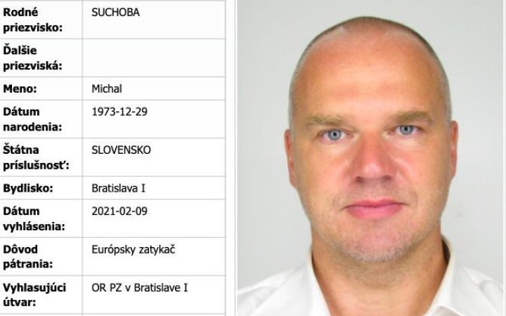 Polícia vyhlásila pátranie po Michalovi Suchobovi, hľadať ho bude aj Interpol