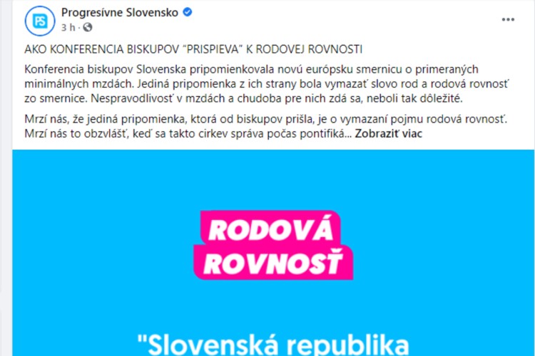 Progresívci zase raz nevedia, čo od dobroty. Počas krízy je agenda LGBT No.1.