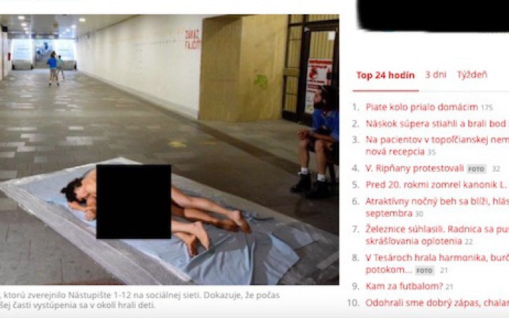 Nahota na stanici v Topoľčanoch nebola podľa polície ani priestupkom