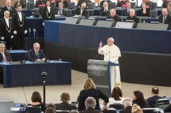 Branislav Škripek o návšteve Svätého Otca v europarlamente