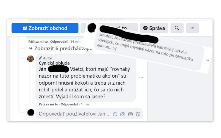 Rado Ondřejíček na Facebooku opäť vulgárne urážal kresťanov